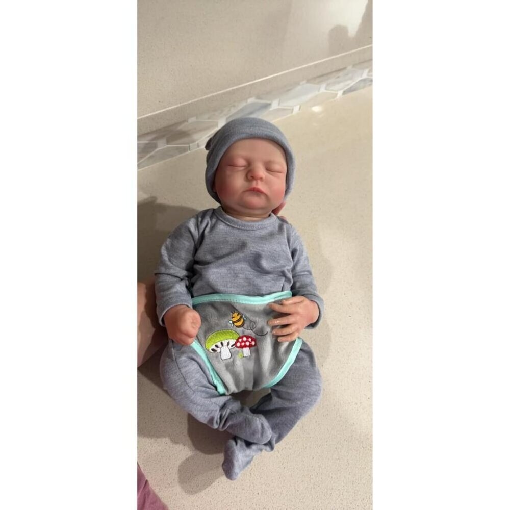 🆕17Inch Full Cloth Body With Vinyl Limbs Cute Baby Doll Boy with Accessories